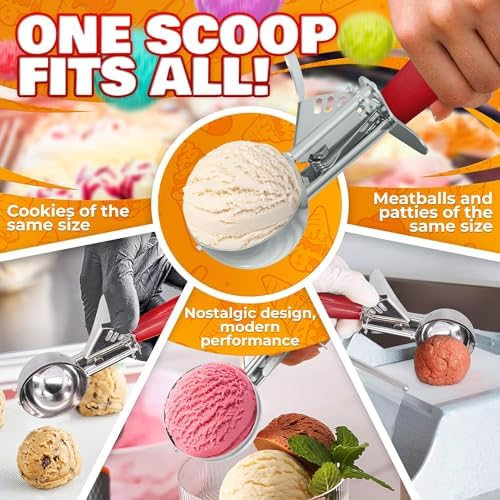 Ice Cream Scoop with Trigger Release, Cookie Scoop for Baking, #24