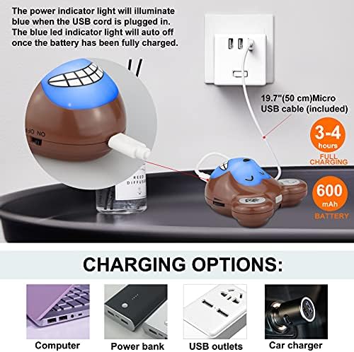 LUXSWAY Cute Animal Toothbrushing Timer for Kids with Musical Volume, 2 Minute Kid Timer for Teeth, 20 Seconds Wash Hand for Kids Training, Rechargeable Colored Led Light Visual- Monkey
