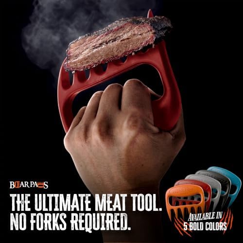 Bear Paws Meat Claws - The Original BBQ Meat Shredder Claws - Gray