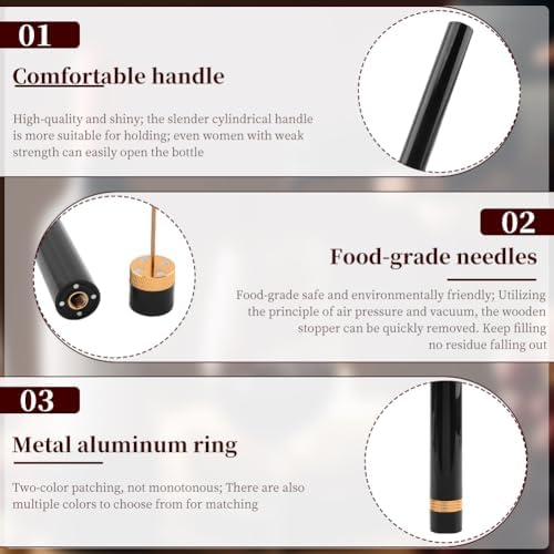 2PCS Aeropop Wine Opener-Air Pump Wine Bottle Opener-Needle Type