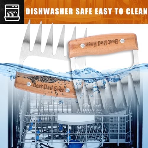 Stainless Steel Meat Shredder Claws, Best Dad Ever Gift
