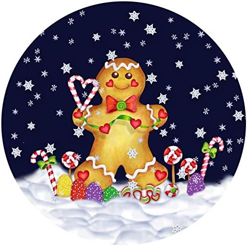 Andreas Silicone Jar Opener, GG Gingerbread Man – 6.25" Non-Slip Lid Gripper & Garlic Peeler, Dishwasher Safe, Multi-Use, Durable Silicone & Fabric, Made in the USA, JO-GGGM