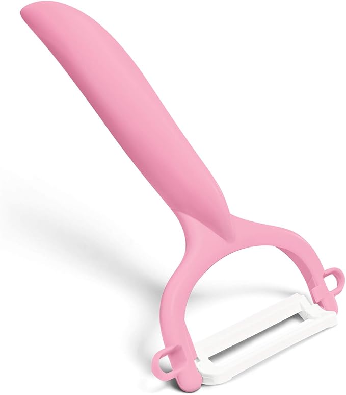 Advanced Ceramic Horizontal Y Peeler, Pink