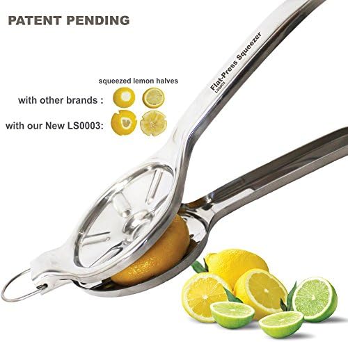 Jumbo Size FLAT PRESS 100% Stainless Steel Lemon Squeezer, LS0003