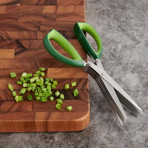 Cutlery-Pro 5-Blade Herb Scissors and Kitchen Shears, Cat Cora Approved, Stainless Steel Blades