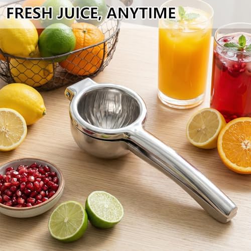 Stainless Steel Lemon Squeezer, Heavy Duty Citrus Juicer