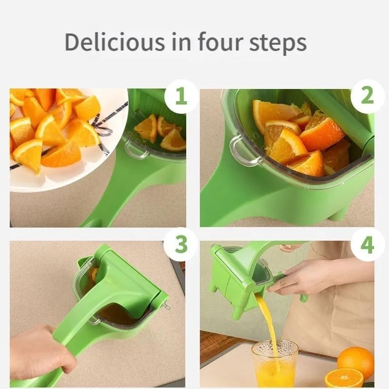 Ailsion Stainless Steel Juice Press, Heavy Duty Manual Fruit Juicer, Orange Squeezer Hand Press