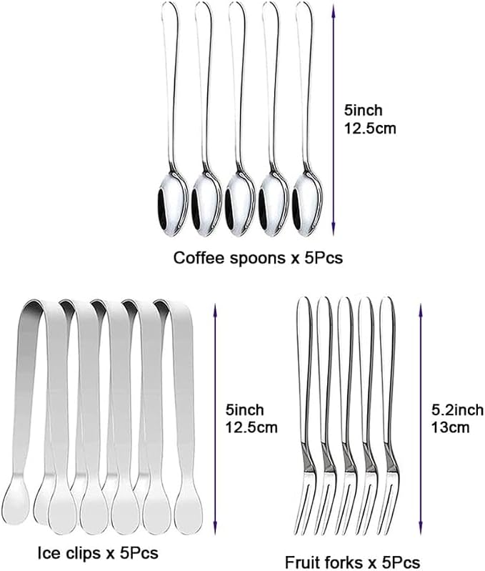 Charcuterie Board Accessories Set - Stainless Steel Spreader Knives with Wooden Handles, Mini Serving Tongs, Spoons & Forks for Parties, Weddings & Holidays (6pc Knives + 15pc Tools)