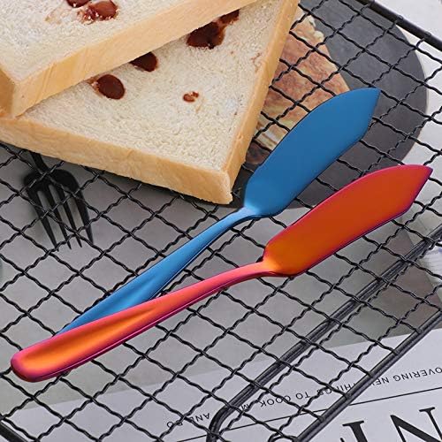 Stainless Steel Butter Spreader, Knife, Ergonomic Design&Easy To Use， for Birthday/Parties/Wedding/Bridal Shower/Housewarming and Anniversary (black*4)
