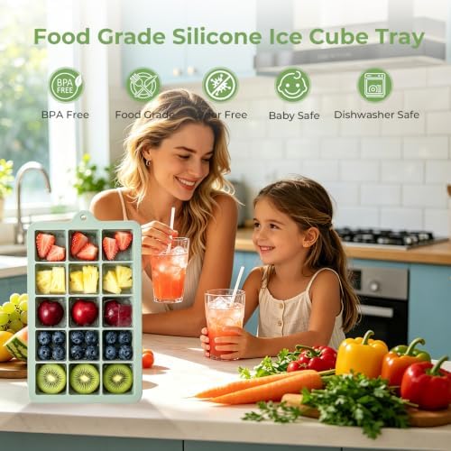 Silicone Ice Cube Trays With Lid