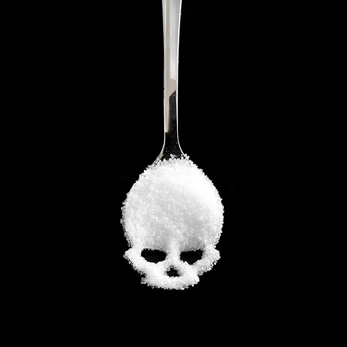 Suck UK Skull Teaspoon - Stainless Steel Sugar Spoon - Plastic-Free Kitchen Utensil & Coffee Accessory - Portion Control Mini Dessert Spoon & Novelty Skull Gift for Gothic Home Decor & Creepy Chefs