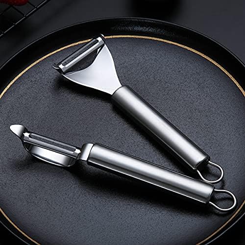 Potato Vegetable And Fruit Peelers For Kitchen,Kyraton Y Shaped And I Shaped Quality Stainless Steel Peelers,Sharp Blade And Ergonomic Non Slip Easy To Grip Handle Set Of 2