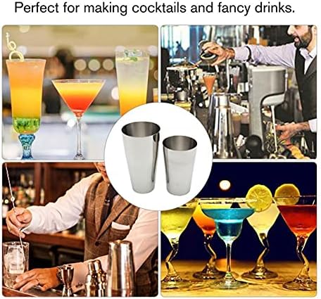 Cocktail Shaker Set, Professional Boston Shaker Set with 18oz Unweighted & 28oz Weighted, Stainless Steel Martini Shaker for Bartending and Home Bar, Premium Bar Tools for Bartender