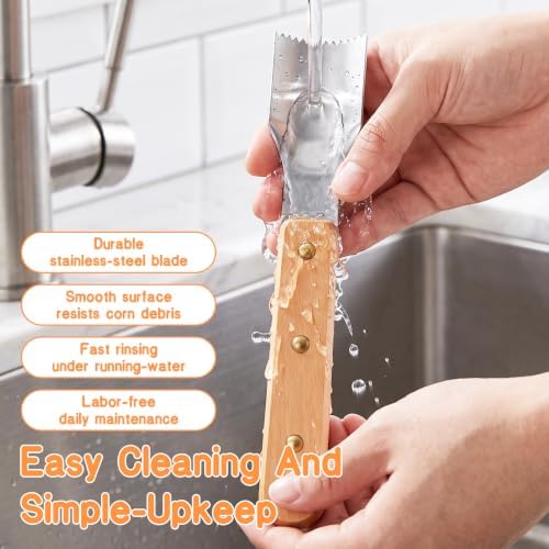 Corn Peeler for Corn on the Cob, Stainless Steel Stripper Tool for Kitchen
