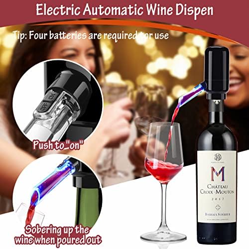 BLUBYEES Electric Wine Aerator and Automatic Wine Dispenser
