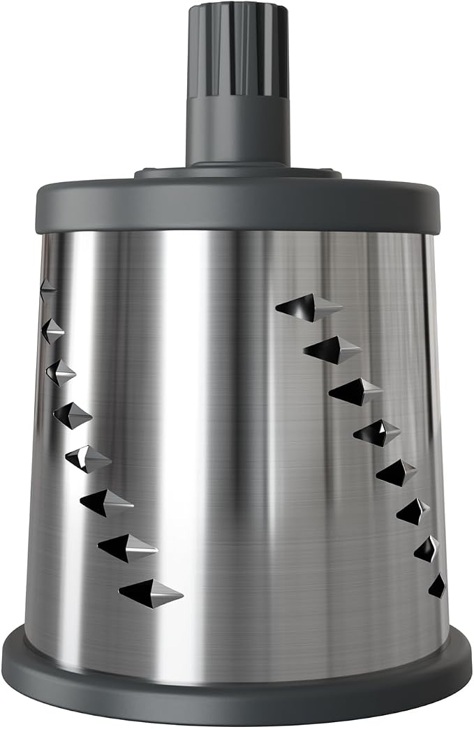 Zyliss E900060 Julienne Drum Grater, Stainless Steel, Slice Fruit and Vegetables Julienne Style, for Use with Zyliss Rotary Cheese Grater, 5 Year Guarantee