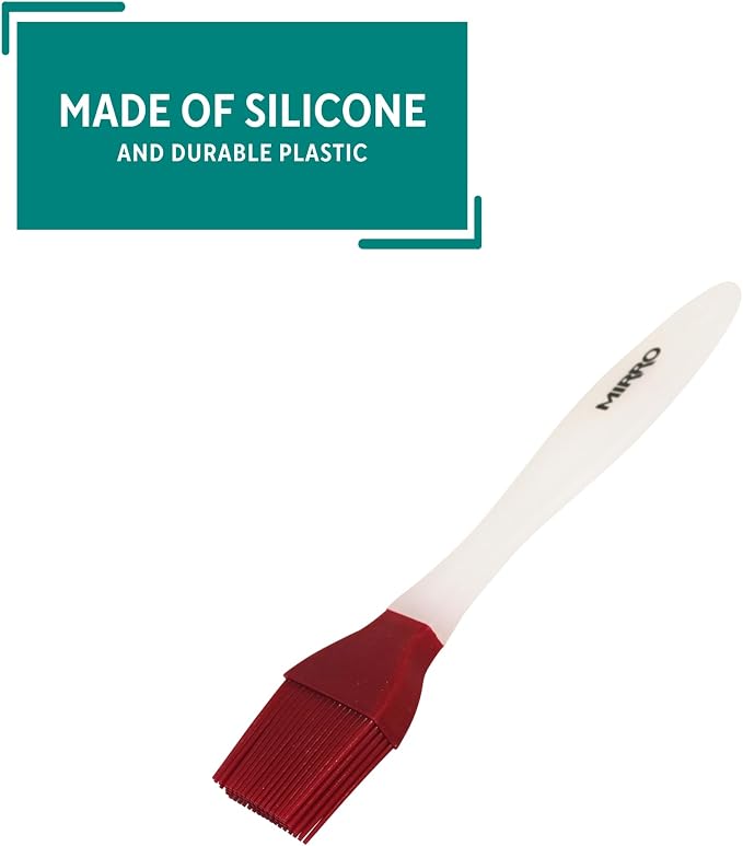 MIRRO Silicone Basting Brush for Grilling, Red