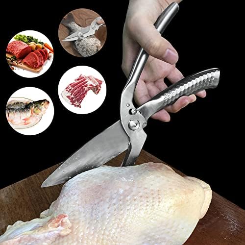 SGNEKOO Kitchen Scissors Heavy Duty 2-Pack Detachable Poultry Shears