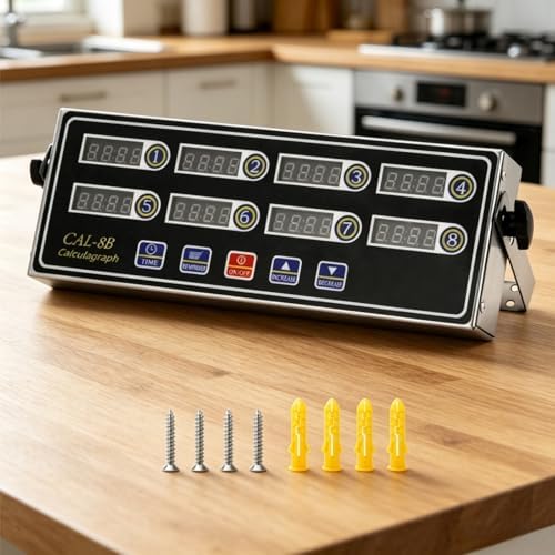8 Channel Kitchen Timer, Digital Timer Cooking Timer for Cooking