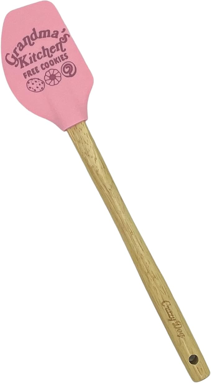 Spatula Grandmas Kitchen Free Cookies Cute Granny Themes Wholesome Humor | Kitchen Gear, Baking Tools, Funny Silicone Scraper Spatula, Graphic , Cool Grandma, Food, Sturdy Wood, Novelty Spatulas for