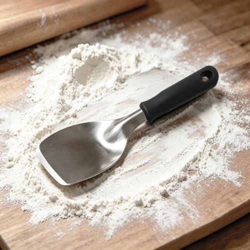 Heavy Duty Flat Ice Cream Spade Scoop with Plastic Handle 2 Pack