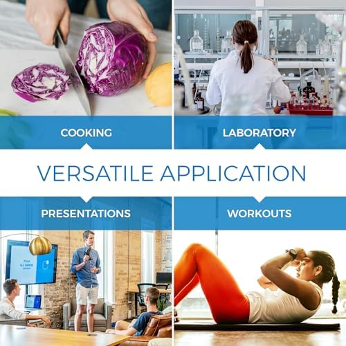 Sper Scientific Portable Digital Kitchen Timer 810015 for Cooking and Baking with Loud Alarm, 4 Channel Timer, Large Display Digital Lab and Cooking Timer, Classroom Timer for Teachers and Students
