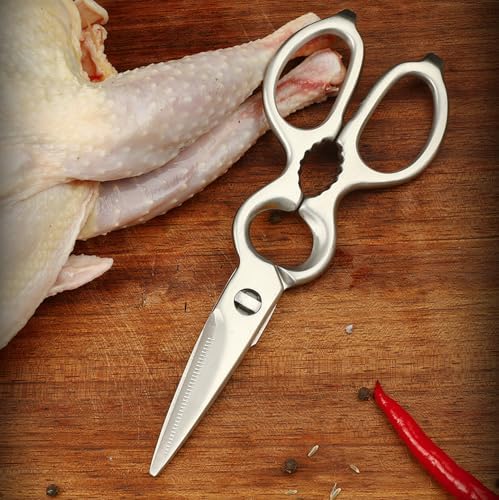 Detachable Kitchen Shears Full-Steel Forged Scissors Mirror-Polished Finish