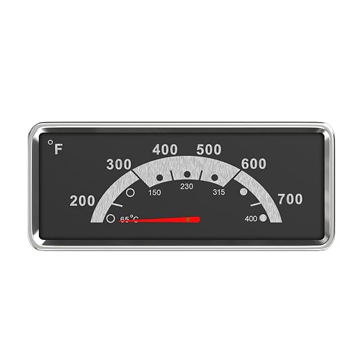 BBQ Future 3.6" Temperature Gauge Replacement for Nexgril 720-0898 720-0830A 720-0882A, Stainless Steel Grill Thermometer for Kenmore 148.23683310 146.23673310 119.16144210 139.34172410 119.16145210