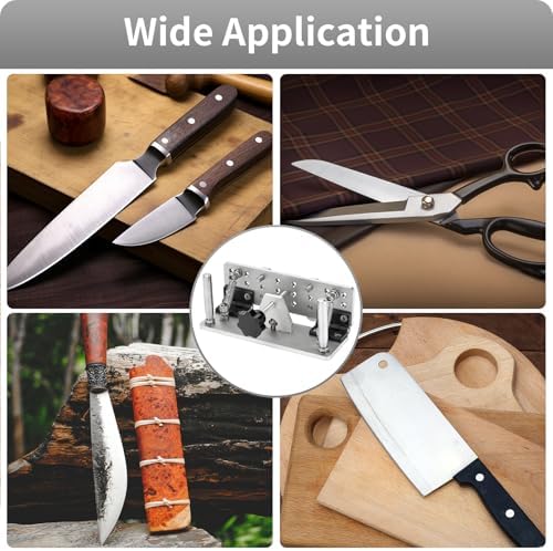 Belt Grinder Knife Jig Manual Sharpener Holder Long Sharpening Locator Fixed Angle Jig for Belt Sander Belt Machine (Small)