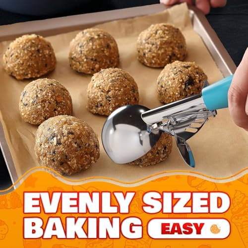 Cookie Scoops for Baking, Ice Cream Scoops with Trigger, Set of 3