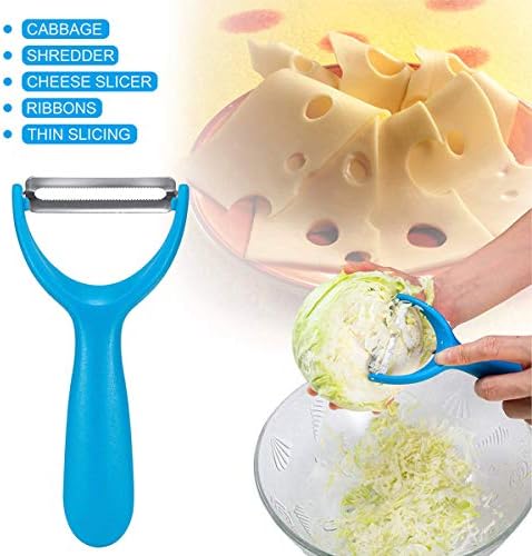 Y Peeler Set of 3 - Caperci kitchen 3-Piece Vegetable Peelers with Julienne, Serrated and Straight Blades