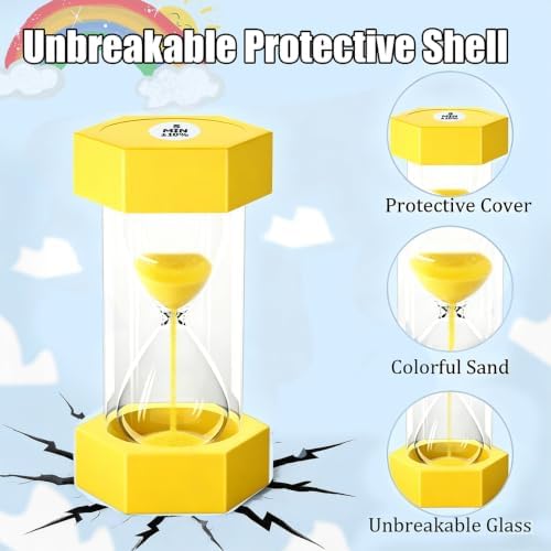 Sand Timer for Kids 1/2/5Minutes(Pack of 3)
