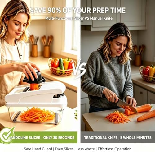 12-in-1 Veggie Chopper 8-Blade Dicer Slicer Grater