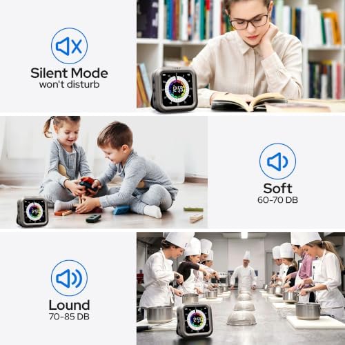 Visual Timer for Kids with Color Display Kitchen Timer 1500mAh Battery