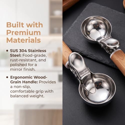 2 OZ Ice Cream Scoop with Trigger - Set of 2
