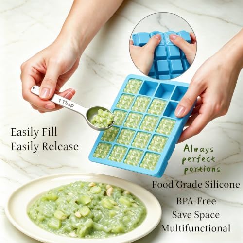 1 Tbsp Silicone Freezer Molds, Silicone Food Freezer Tray