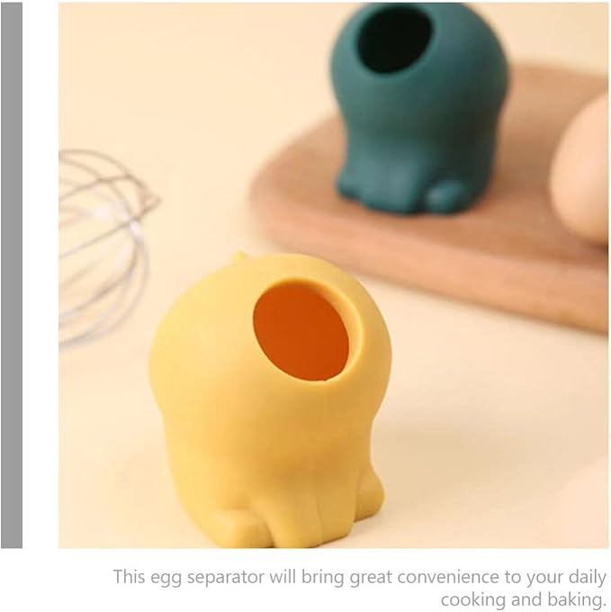 ULTECHNOVO Silicone Egg Separator, Quickly and Easily Separate Yolk from White, Ideal for Baking and Cooking