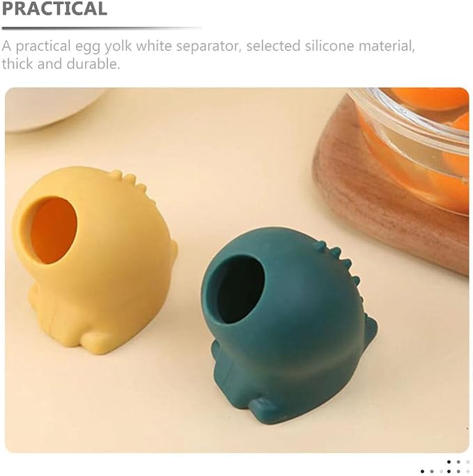ULTECHNOVO Silicone Egg Separator, Quickly and Easily Separate Yolk from White, Ideal for Baking and Cooking
