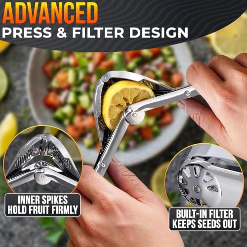 NADOBA Lemon Squeezer and Lime Squeezer, Max Extraction Citrus Hand Juicer
