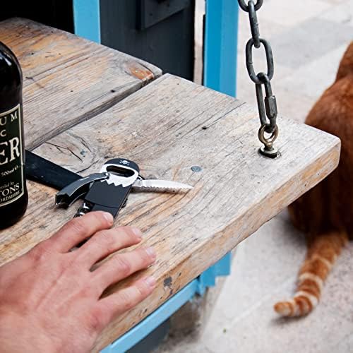 Suck UK Pirate Bottle Opener | Pirate Wine Opener | Corkscrew Keychain | Legless Pirate Cork Screw | Funny Bartender Gifts | Novelty Kitchen Gadgets | Foil Cutter | Funny Boat Kitchen Accessories