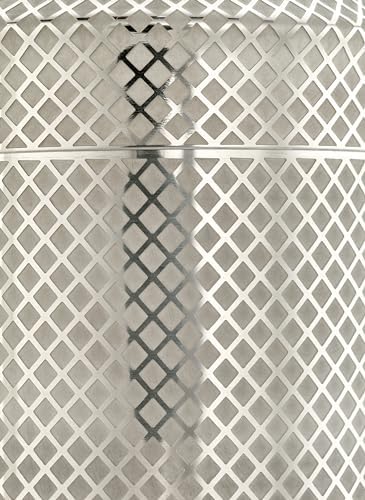 Barfly 3-Piece Diamond Lattice Etch Japanese Cocktail Shaker Set (24 Oz/700ml), Stainless Steel
