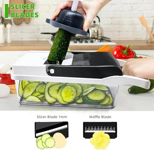 Infinite 26 in 1 vegetable fruit slicer, chopper, dicer, White