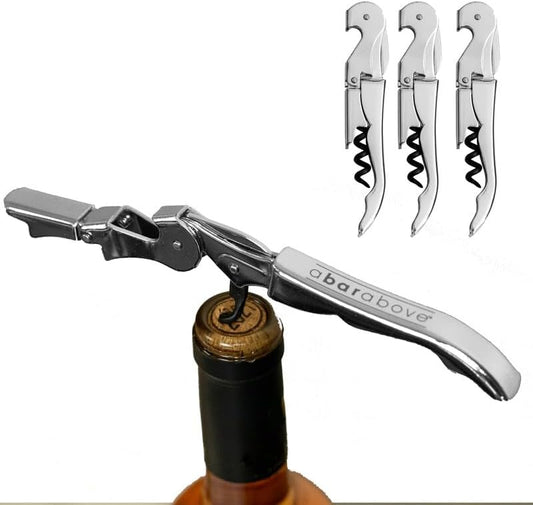 A Bar Above Manual Wine Bottle Opener and Corkscrew Wine Key Ergonomic Grip