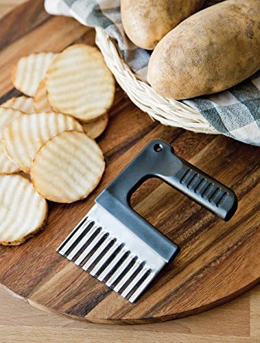 Fox Run Wavy Vegetable/Cheese Slicer, Stainless Steel, 1 x 4 x 5.25 inches