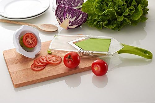 V-Blade Mandoline Slicer - Light, Compact, Easy to Use & Clean - Vegetable Slicer - French Fry Cutter - Potato Chip Slicer - Julienne Tool - Plus FREE Recipe eBook