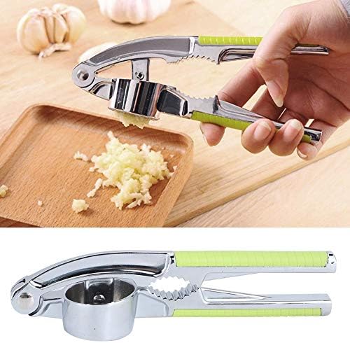 Garlic Press,Garlic Mincer Manual Food Garlic Press Grinder Crusher Masher Kitchen Portable Walnut Cracker for Home Use