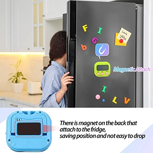 Weewooday 24 Pcs Digital Kitchen Timer Magnetic LCD Alarm, Colorful