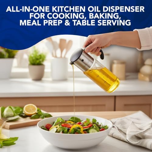 Small Glass Soy Sauce Dispenser, Olive Oil Bottle, Salad Dressing Container