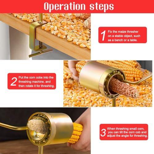 1Pcs Manual Hand Crank Corn Thresher Sheller