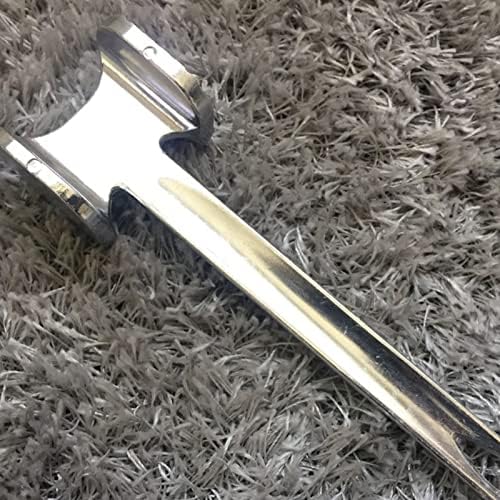 Pssopp Ice Crushers, Aluminium Alloy Round Silver Meat Hammer Meat Tenderizer Tool Steak Hammer for Beef Poultry